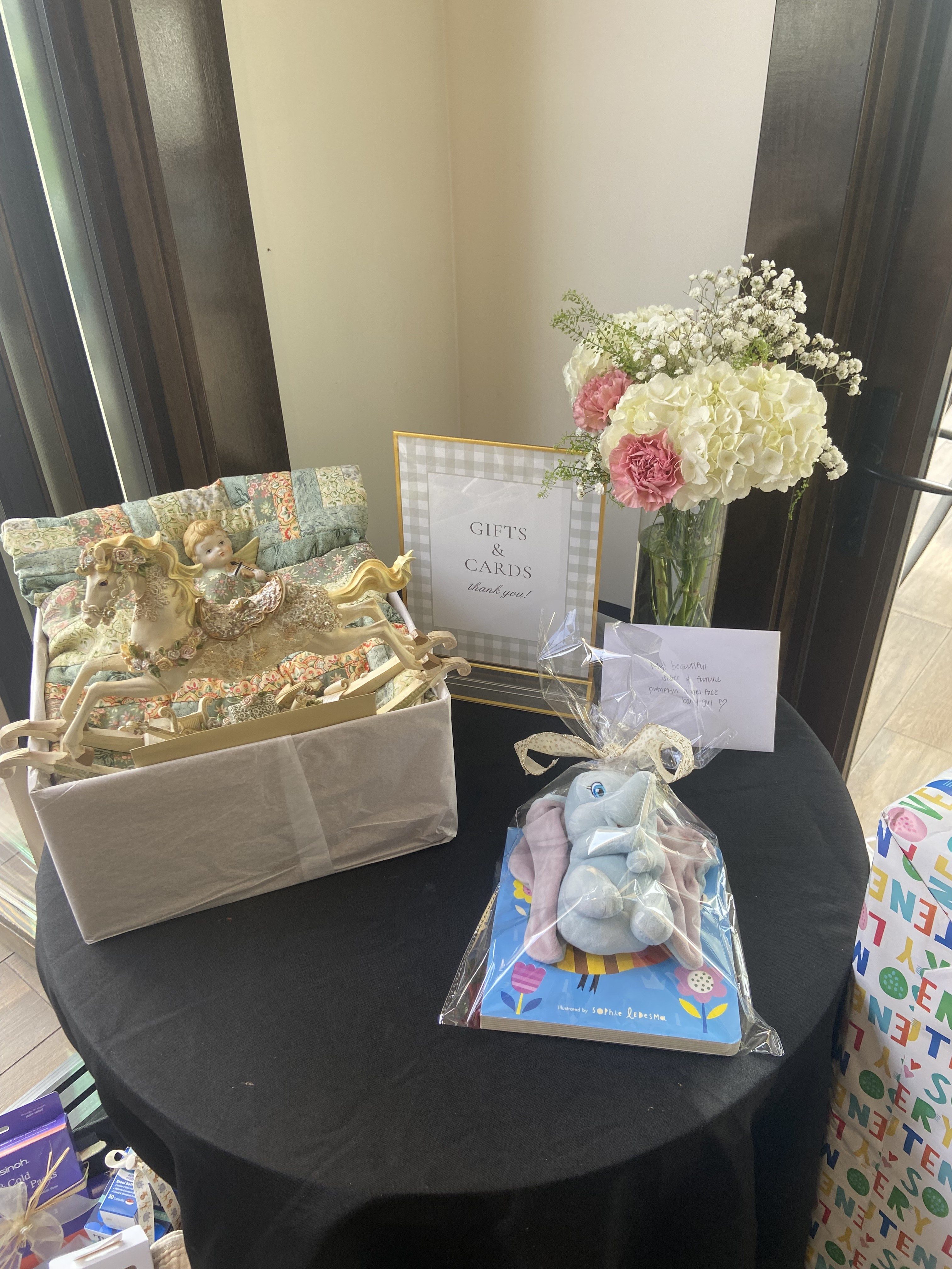 Baby Shower Pumpkin Floral